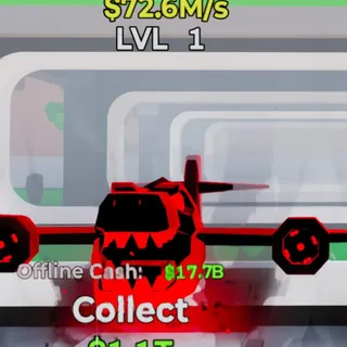 Fortnite Steal the Brainrot Nuclearo Dinossauro Darkness 72.6M/s Lvl 1