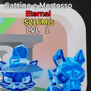 Fortnite Steal the Brainrot Gattino e Mortosso Diamond 216M/s Lvl 1