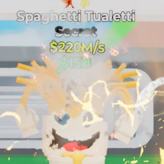 Fortnite Steal the Brainrot Spaghetti Tualetti Default 2 Traits 220M/s