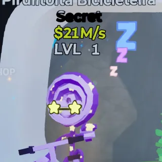 Fortnite Steal the Brainrot Pirulitoita Bicicleteira Dreamy 21M/s Lvl 1
