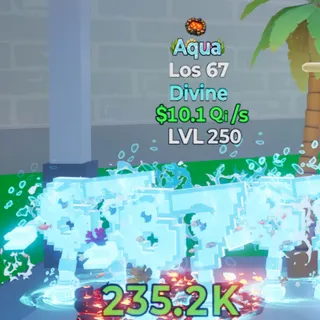 Fortnite Go Up for Brainrots Los 67 Aqua 1 trait 10.1Qi/s lvl 250
