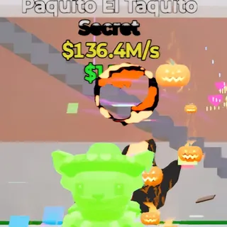 Fortnite Steal the Brainrot Paquito El Taquito Rainbow 2 Traits 136.4M/s
