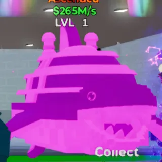 Fortnite Go Up for Brainrots Mega Yachtadon Rainbow 265M/s lvl 1