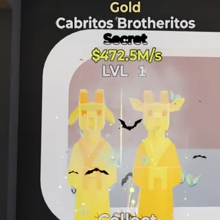 Fortnite Steal the Brainrot Cabritos Brotheritos Gold 472.5M/s Lvl 1 4 Traits