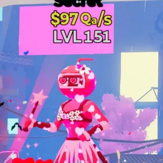 Fortnite Steal the Brainrot Coccobladina Lovely 97Qa/s Lvl 151