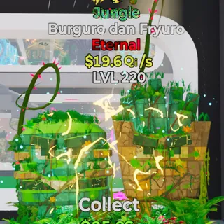Fortnite Steal the Brainrot Burguro Dan Fryuro Jungle 19.6Qi/s Lvl 220 3 Traits