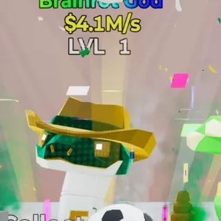 Fortnite Steal the Brainrot Linguicine Serpentine Football 4.1M/s Lvl 1 1 Trait