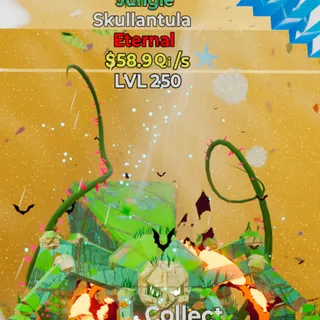 Fortnite Steal the Brainrot Skullantula Jungle 2 Traits 58.9Qi/s lvl 250
