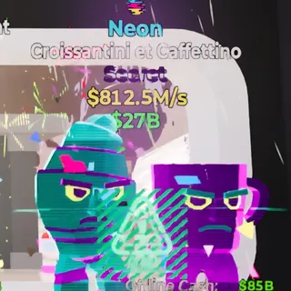 Fortnite Steal the Brainrot Croissantini Et Caffettino Neon 812.5M/s