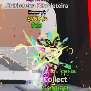 Fortnite Steal the Brainrot Chicleteira Bicicleteira Carnival 76M/s