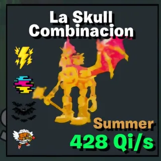 Fortnite Steal the Brainrot La Skull Combinacion Summer 4 Traits 428Qi/s Lvl 350