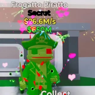 Fortnite Steal the Brainrot Frogatto Piratto 26.6M/s