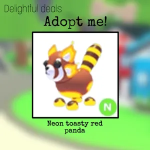 Neon toasty red panda