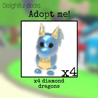 x4 diamond dragons