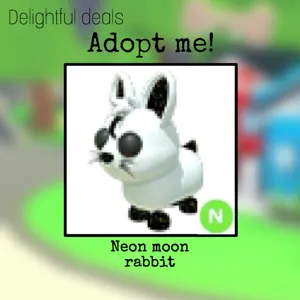 Neon moon rabbit