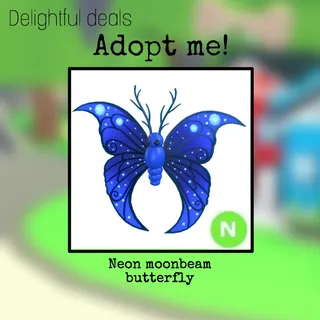 Neon moonbeam butterfly