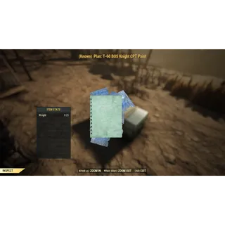 T-60 BOS knight cpt paint