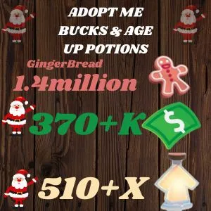 Adopt Me Bucks And Age Up Potions And Gingerbread