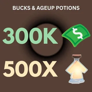 Adopt me bucks and age up potions