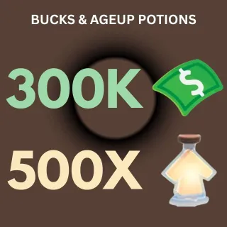 Adopt me bucks and age up potions