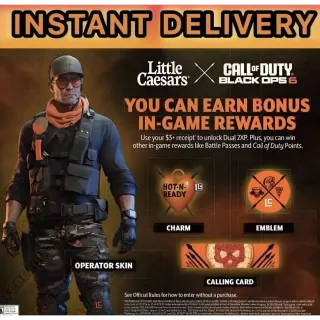 BLACK OPS 6 LITTLE CAESARS CODE