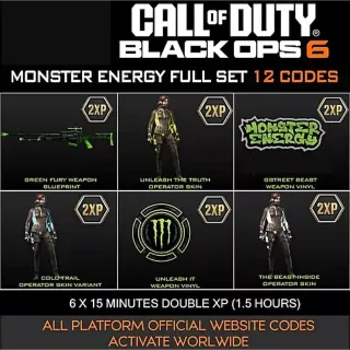 Bo6 Monster energy Full set All Platforms 