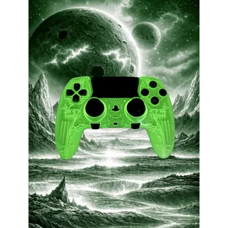 Custom TMR Joystick Glow in the Dark DualSense Edge Upgraded Controller from Lynx Controller Mods