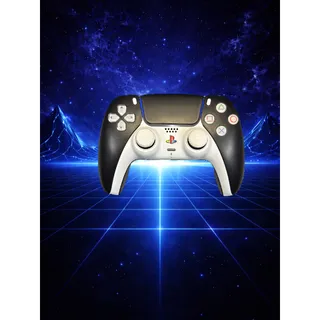 TMR Joystick Mouse Click Retro White and Black PS5 Dualsense Controller Lynx