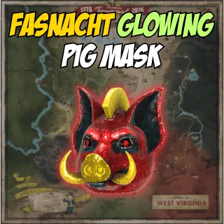 Fasnacht Glowing Pig Mask