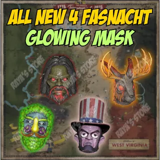 All New 4 Fasnacht Glowing Mask