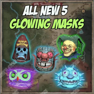 All New 5 Glowing Masks Bundle