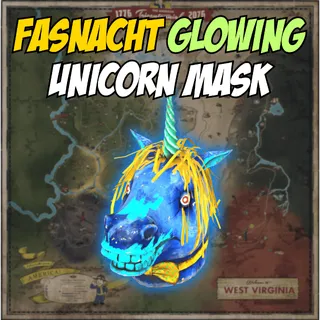 Fasnacht Glowing Unicorn Mask