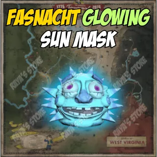 Fasnacht Glowing Sun Mask
