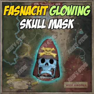 Fasnacht Glowing Skull Mask