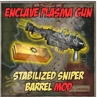 Enclave Plasma Gun: Stabilized Sniper Barrel Mod