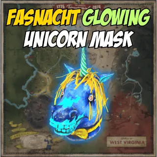 Fasnacht Glowing Unicorn Mask