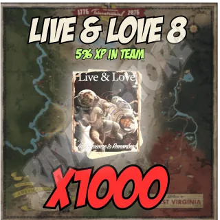 Live and Love 8 x1000