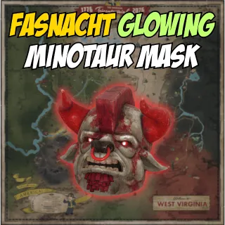 Fasnacht Glowing Minotaur Mask