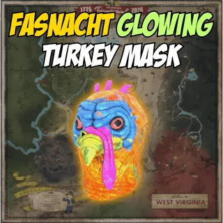 Fasnacht Glowing Turkey Mask