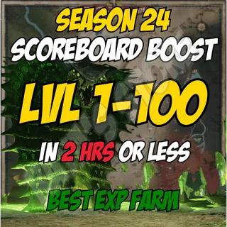 SEASON 24 SCOREBOARD 1-100 BOOST 