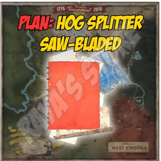 Plan: Hog Splitter Saw-Bladed