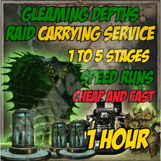 1 Hour Gleaming Depths Full Raid Carry [Stage 1 to 5]