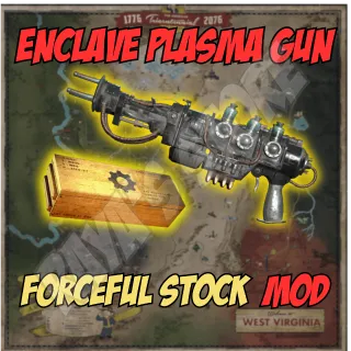 Enclave Plasma Gun: Forceful Stock mod