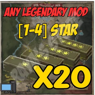 Any 20 Legendary Mods [1-4 stars]