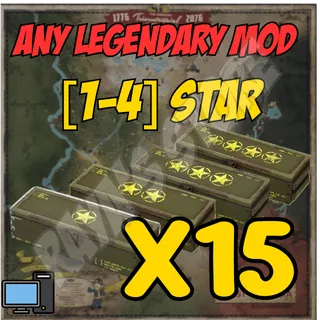 LEGENDARY MODS x15 [1-4 Stars]
