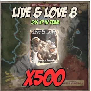 Live and Love 8 x500