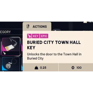 Buried City Town Hall Key - ARC Raiders