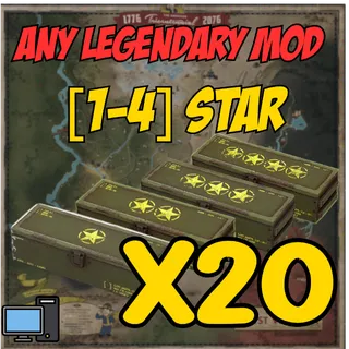 Any Legendary Mod of your choice x20 [1-4 Stars]