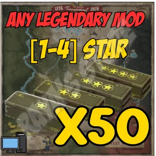 Any Legendary Mod of your choice x50 [1-4 Stars]