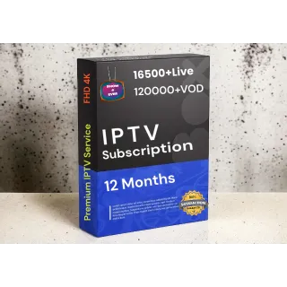 12 MONTHS I P T V SUBSCRIPTION 📺No BUFFERING - 4K QUALITY |